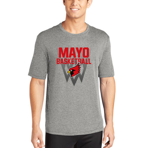 Fan of Mayo Redbirds Basketball Design 1 on a Sport-Tek ® - PosiCharge ® Competitor Tee Thumbnail