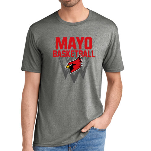 Fan of Mayo Redbirds Basketball Design 1 on a District ® - Perfect Tri ® Tee Thumbnail