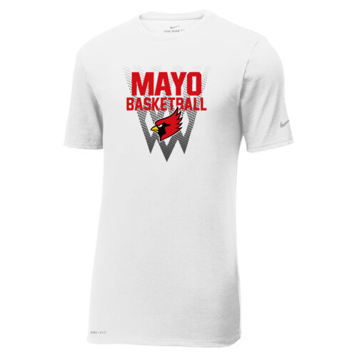 Fan of Mayo Redbirds Basketball Design 1 on a Nike ® - Dri FIT Cotton/Poly Tee Thumbnail