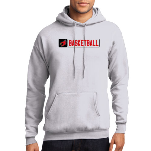 Fan of Mayo Redbirds Basketball Design 2 on a Port & Co ® - Core Fleece Pullover Hooded Sweatshirt Thumbnail