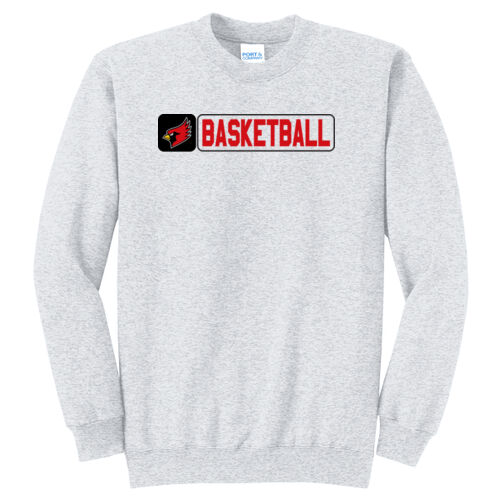 Fan of Mayo Redbirds Basketball Design 2 on a Port & Co ® - Core Fleece Crewneck Sweatshirt Thumbnail