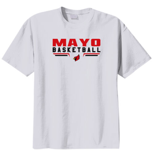 Fan of Mayo Redbirds Basketball Design 3 on a Port & Co ®  50/50 - Youth Core Blend Tee - 50/50 Youth Core Blend Tee Thumbnail