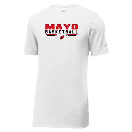 Fan of Mayo Redbirds Basketball Design 3 on a Nike ®  - Dri FIT Cotton/Poly Tee Thumbnail