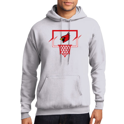 Fan of Mayo Redbirds Basketball Design 4 on a Port & Co ®  - Core Fleece Pullover Hooded Sweatshirt Thumbnail