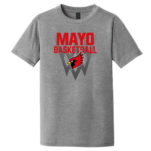 Mayo Redbirds Basketball on a - Youth Perfect Tri ® Tee Thumbnail
