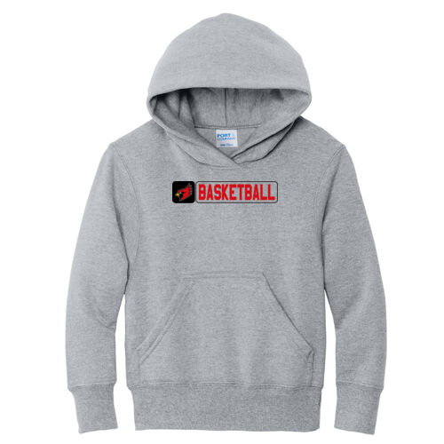 Fan of Mayo Redbirds Basketball Design 2 on a Port & Co ® - Youth Core Fleece Pullover Hooded Sweatshirt Thumbnail