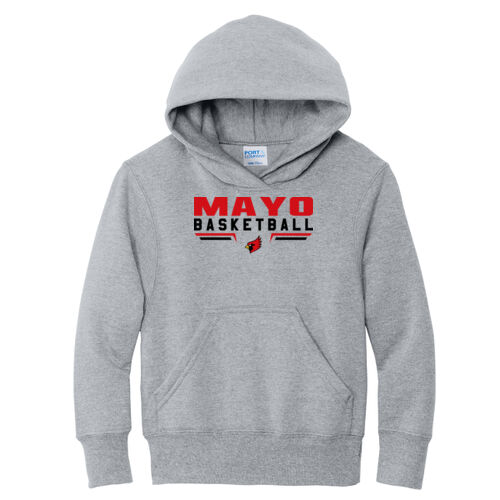 Fan of Mayo Redbirds Basketball Design 3 on a - Youth Core Fleece Pullover Hooded Sweatshirt Thumbnail